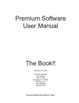 Premium Software User Manual The Book!!