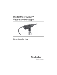 Digital MacroView Veterinary Otoscope User Manual