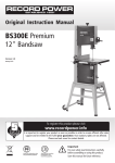 BS300E Premium 12" Bandsaw