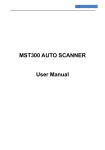 MST300 AUTO SCANNER User Manual