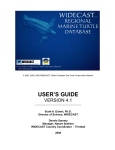 Eckert & Sammy (2008) WIDECAST Database User Manual (ver4_1