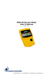 RDS-30 Survey Meter User`s Manual