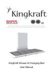 KingKraft Shower & Changing Bed User Manual