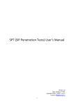 SPT (SIP Penetration Tests) User`s Manual