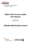 AOS User Manual - FIMweeFIM (Facility Trainer).