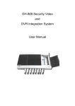 GH-868 Security Video and DVR Integration System User Manual