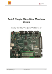 Lab 4: Simple MicroBlaze Hardware Design