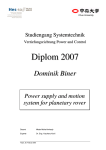 Dominik Biner Power supply and motion system for
