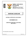 MARKING GUIDELINE