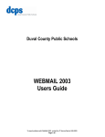 WEBMAIL 2003 Users Guide - DCPS WebMail