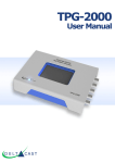 TPG-2000 User Manual