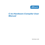 C-to-Hardware Compiler User Manual