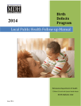 Birth Defects Follow-up Manual for Local Public Health