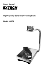 User`s Manual High Capacity Bench-top Counting Scale