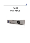 MiniDE User Manual