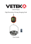OCS-P Series High Resolution Pricing Hanging Scale User Guide