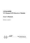 GPS6160HR 12 Channel GPS Receiver Module User`s Manual