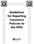 Guidelines for Reporting Insurance Policies to the RMV