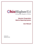 IHE User Manual - 2015 Metrics Reporting System Version 4.0