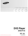Samsung DVD-P172 User Guide Manual - DVDPlayer