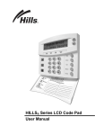 HILLS Series LCD Code Pad User Manual