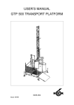 User`s Manual - Northeast Mast Climbers