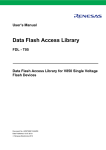 User`s Manual Data Flash Access Library FDL