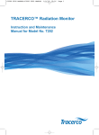 T202 Radiation Dose Rate Monitor User Manual