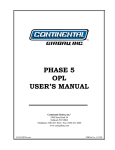 PHASE 5 OPL USER`S MANUAL
