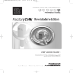 FactoryTalk View Machine Edition User`s Guide