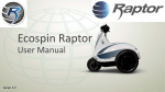 Ecospin Raptor Owners Manual