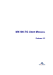 MX100-TG USER MANUAL