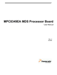 MPC8349EA MDS Processor Board User Manual