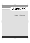 ADVC300 User Manual