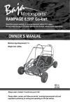 RAMPAGE 6.5HP Go-kart OWNER`S MANUAL