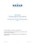 NEX-ISA Manual