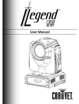 Legend 230SR Beam Rev. 3 User Manual