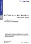 R8C/M11A Group, R8C/M12A Group User`s Manual
