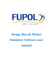 Skopje Bicycle Routes Simulator Software user manual