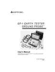 GP-1 Earth Tester Ground Probe Product Manual