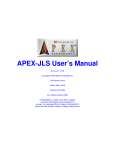 APEX-JLS User`s Manual - Newing