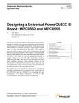 MPC8560 and MPC8555 - Freescale Semiconductor