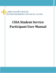 CSSA Student Service Participant User Manual