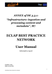 ECLAP BEST PRACTICE NETWORK User Manual
