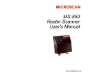 MS-850 Raster Scanner User`s Manual