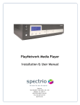 PlayNetwork Media Player Installation & User Manual