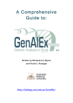 GenAlEx 6.5 Guide (pdf 2.7 mb) - Australian National University