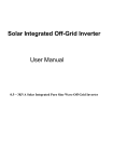 Solar Integrated Off-Grid Inverter User Manual