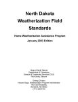 North Dakota Weatherization Field Standards