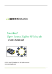MeshBee® Open Source ZigBee RF Module User`s Manual